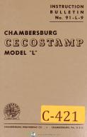 Chambersburg-Chambersburg Ceco-stamp Model L, Drop Hammer, Instructions & Parts Manual 1959-Ceco Stamp-L-01